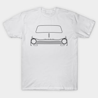 Triumph Herald 13/60 classic 1960s British car black outline graphic T-Shirt